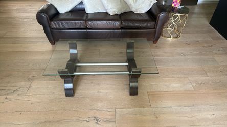 Glass Coffee Table 48 X 28