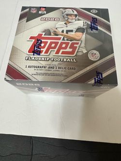 2026 Topps Flagship Football Hobby Jumbo Box