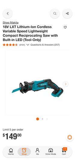 Makita reciprocating saw