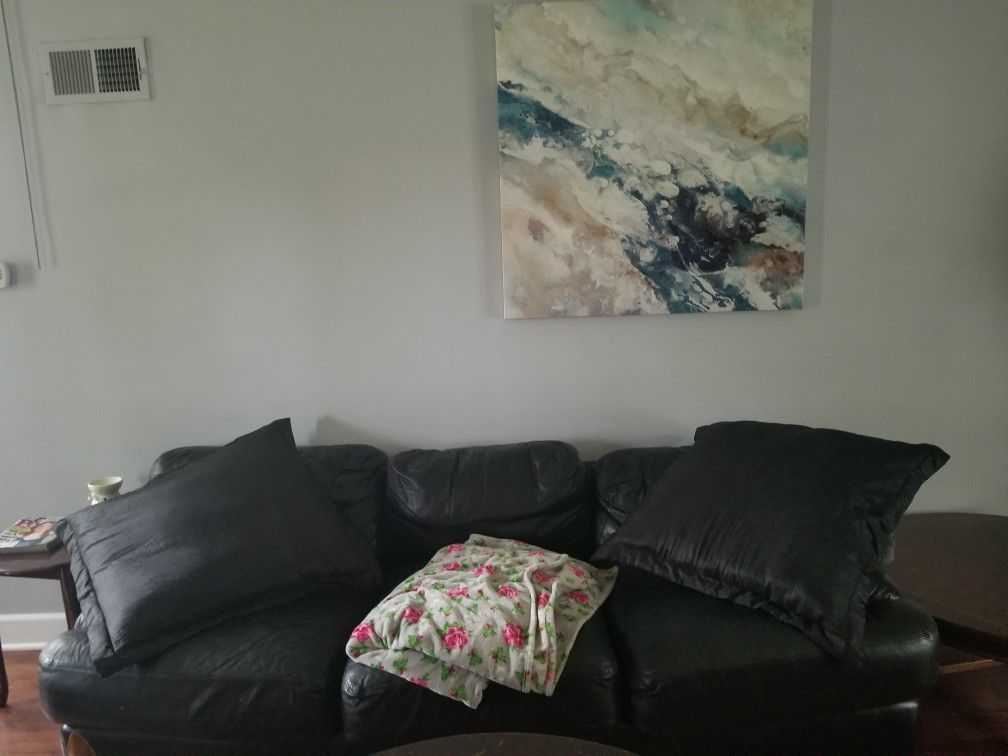 Leather couch