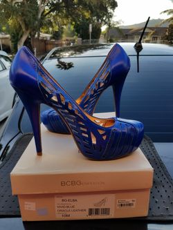 Royal blue heels