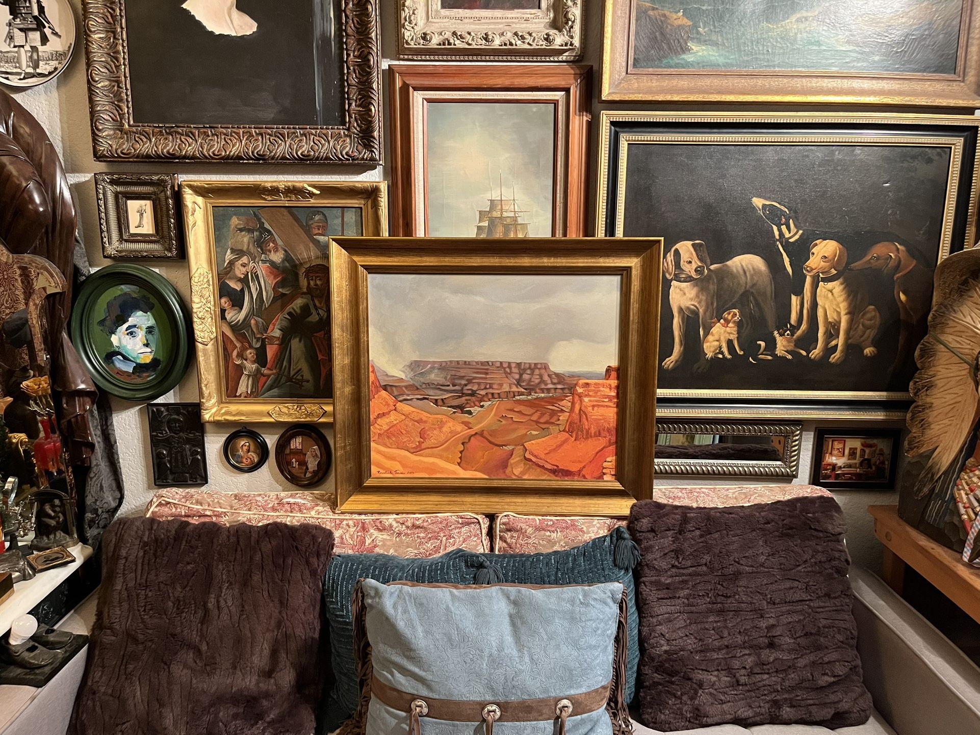 Original Oil Painting Of The Grand Canyon