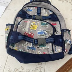 Mackenzie Gray Jax Construction Glow-in-the-Dark Backpack small from Pottery Barn