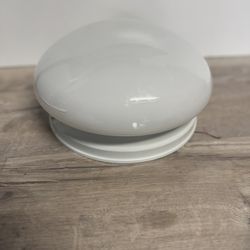 Ceiling Light Fixture  + Mushroom Glass Shade 