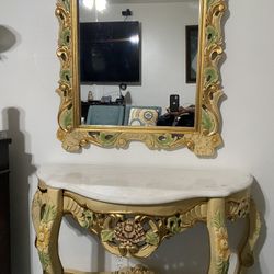 TABLE AND MIRROR
