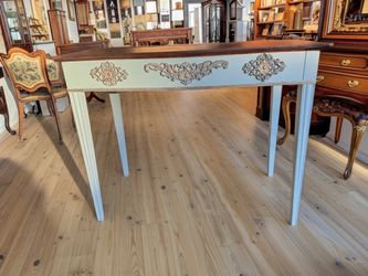 French-Style Console Table with Carved Details