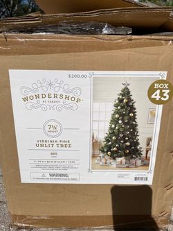 7.5 ft. Virginia Pine Unlit Christmas Tree