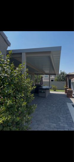 Patio porch metal shades