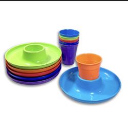 GreatPlate 12-Piece Original Round Food and Beverage Serving Set – Essentials