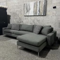 Gray modern Sectional (Reversible Sectional)