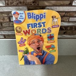 BLIPPI FIRST WORDS BOOK