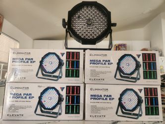 Paquete de 4 luces Eliminator Lighting Mega Par Profile EP Stage Light