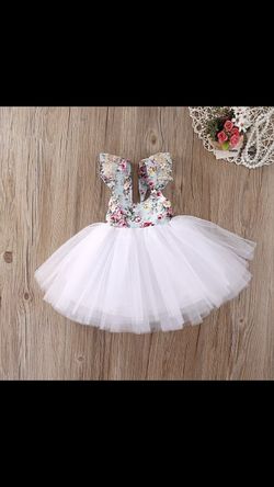 White floral dress