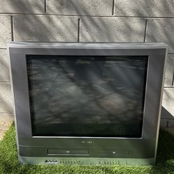 Toshiba MW24F12 CRTV 24" Television Combo DVD VCR Player- No Remote