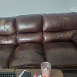Quality Leather Couch 