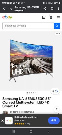 UN65MU8500FXZA Curved Samsung 65" 4k TV