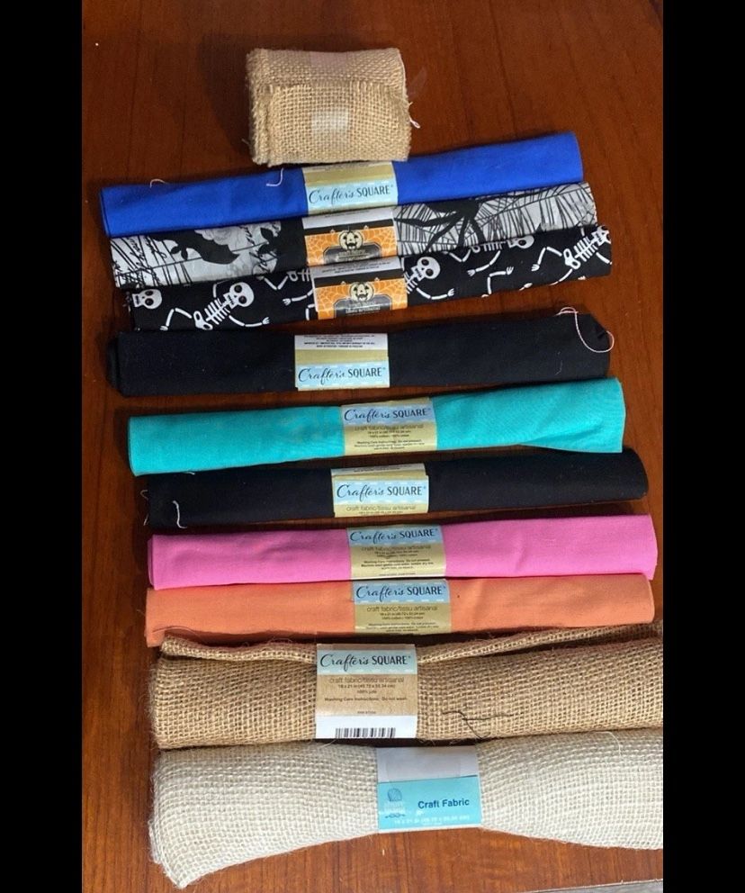 11 Pieces of Crafters Square Craft Fabric. New. Unopened.