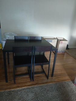 Couch and table
