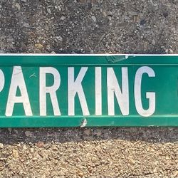 Novelty metal sign COREY PARKING ONLY