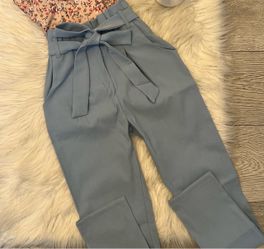 Blue belted pants (small-large)