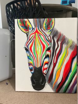 Zebra panting