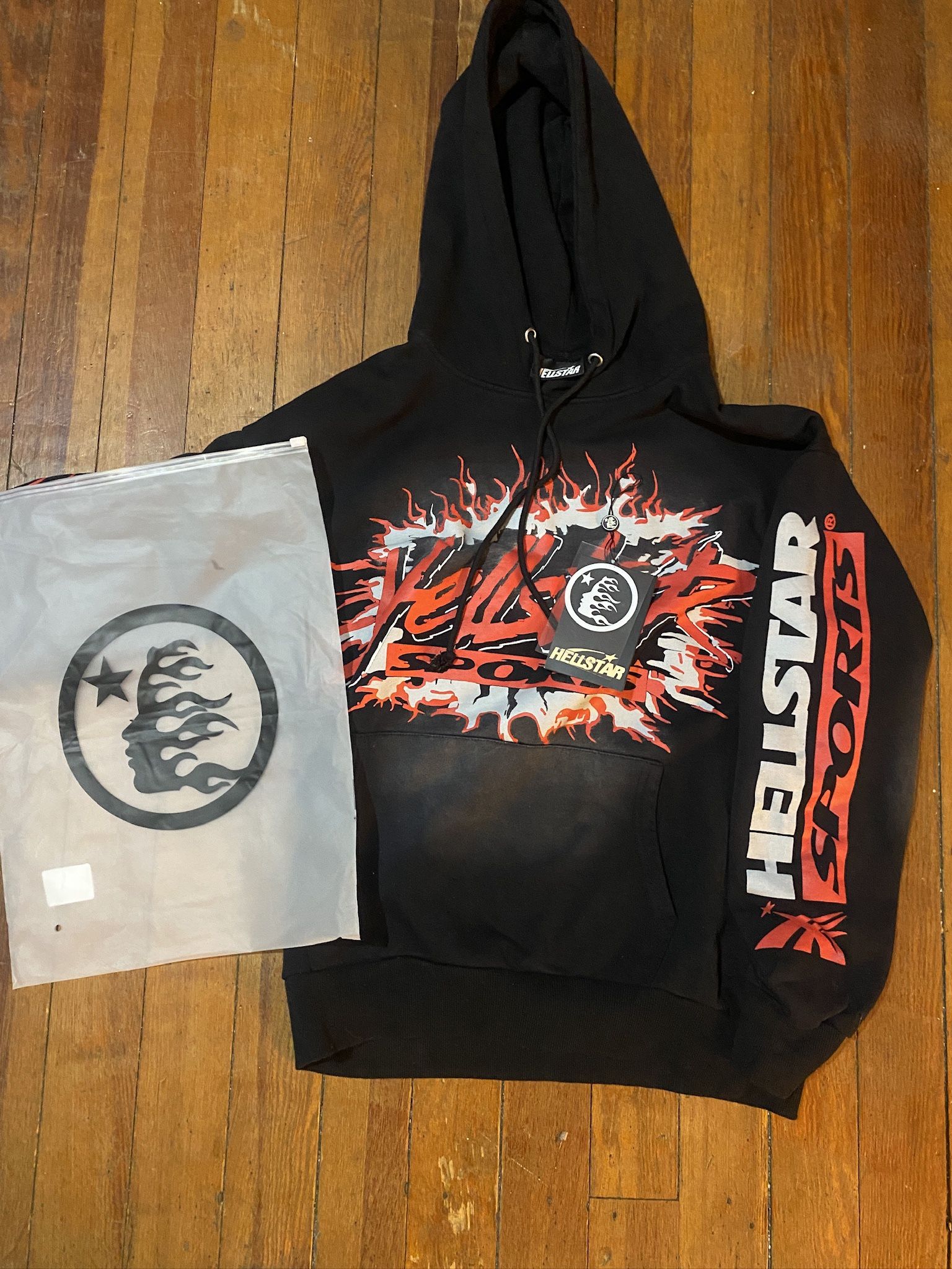 Hellstar Sports Future Flame Hoodie Size S