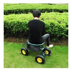 GARDEN CAR WAGON SCOOTER ROLLING YARD WORK SEAT 💥39.00💥👉 BRAND NEW 💥