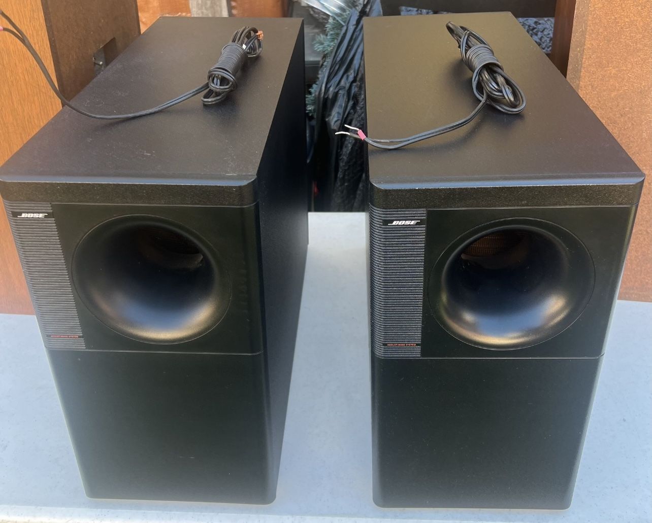 2 Bose Acoustimass 5 Series III Direct/Reflecting Speaker System Subwoofer Black