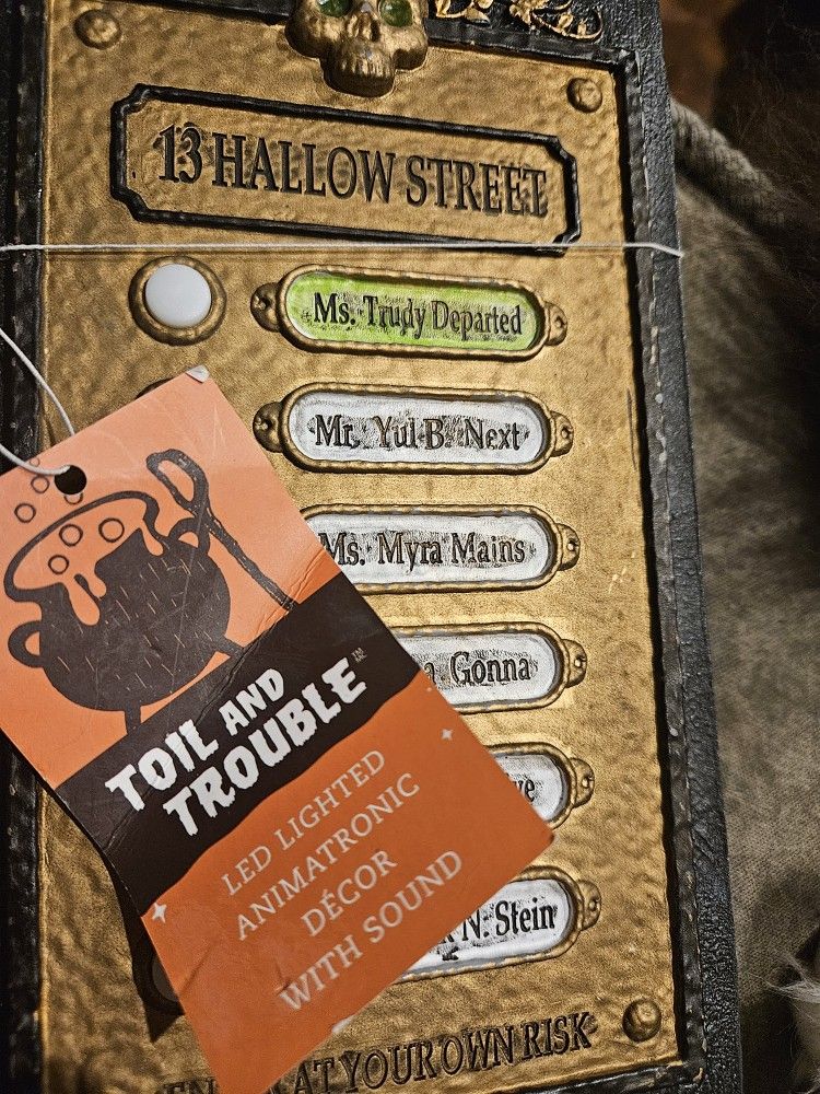 Haunted Doorbell with Sound 13 Hallow Street Works. Chandler