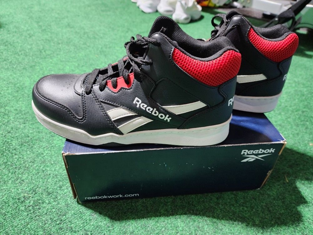 Reebok Steel Toed Work Boots (Red & Black) 