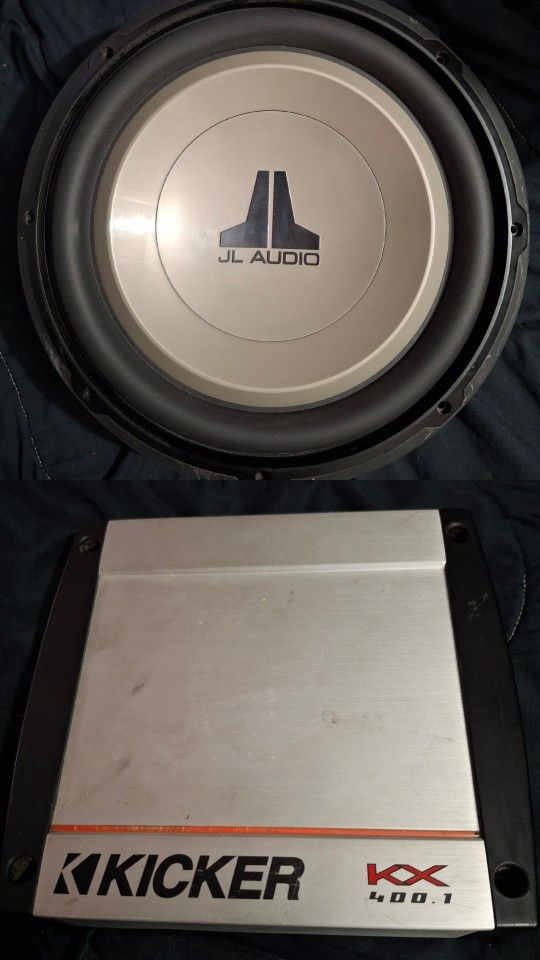 Jl Audio 12 And Kicker Amp
