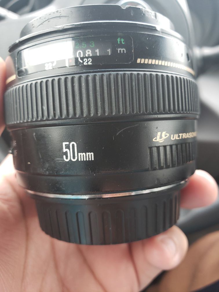 Canon 50mm 1.4 prime lens