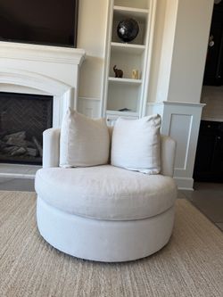 Pottery Barn Balboa Swivel Chair x2