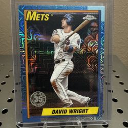 2025 Topps Update David Wright #U90C-90 Silver Pack Mojo Refractor Mets