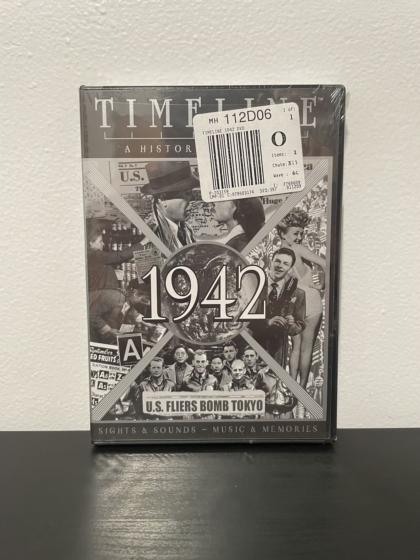 Timeline 1942 DVD Movie NEW SEALED Historical Series Sites Sounds Music WWII