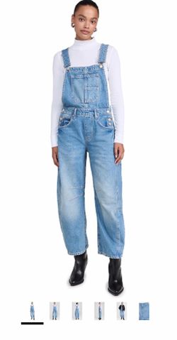 Free people barrel overalls XS