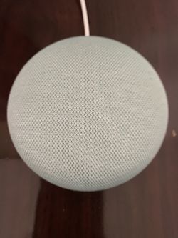Google home mini it’s aqua the picture isn’t that good