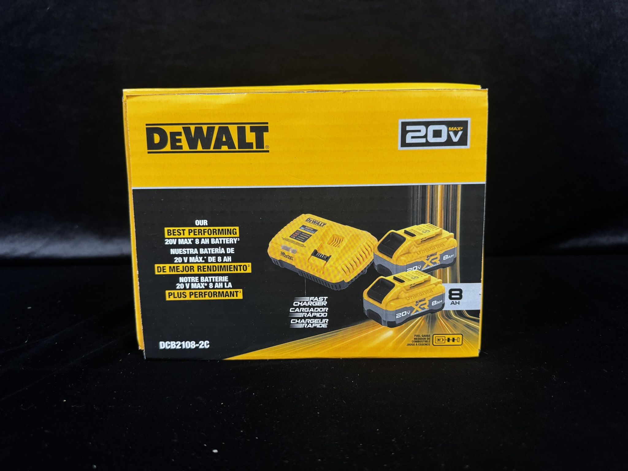 Dewalt 20- Volt 2 Pack Lithium-ion- 8 Ah Batteries and Charger