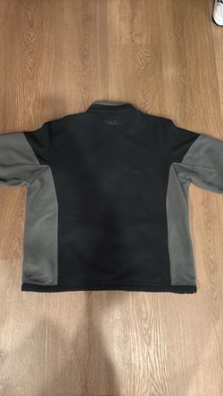 Cabela's Quarter-zip Fleece Pullover L (Regular) Men's (Black\Grey)