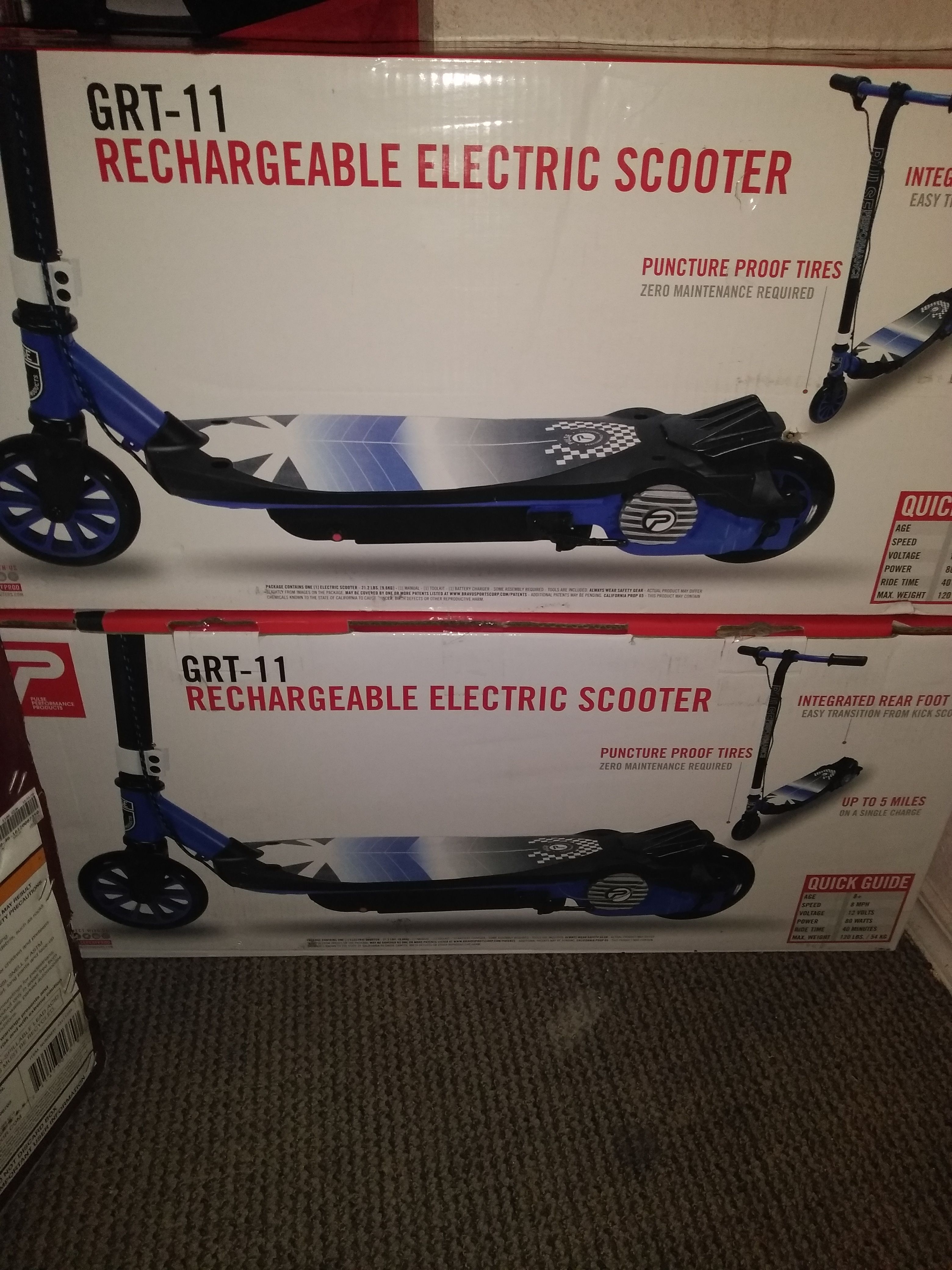 Electric scooter brand new still in the box $60 each $100 for both