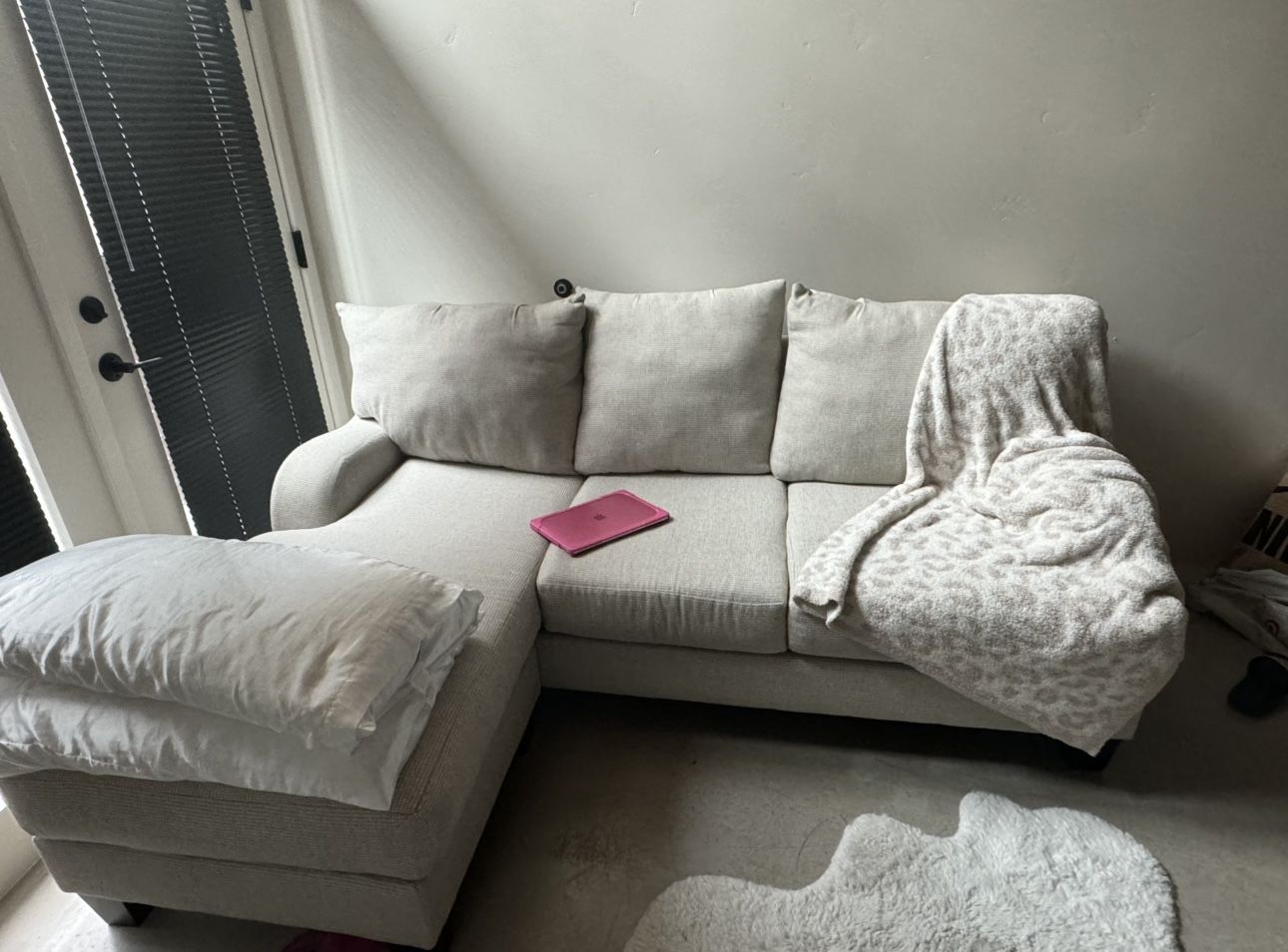 Small apartment size sectional