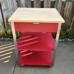 Rolling Food Prep Table