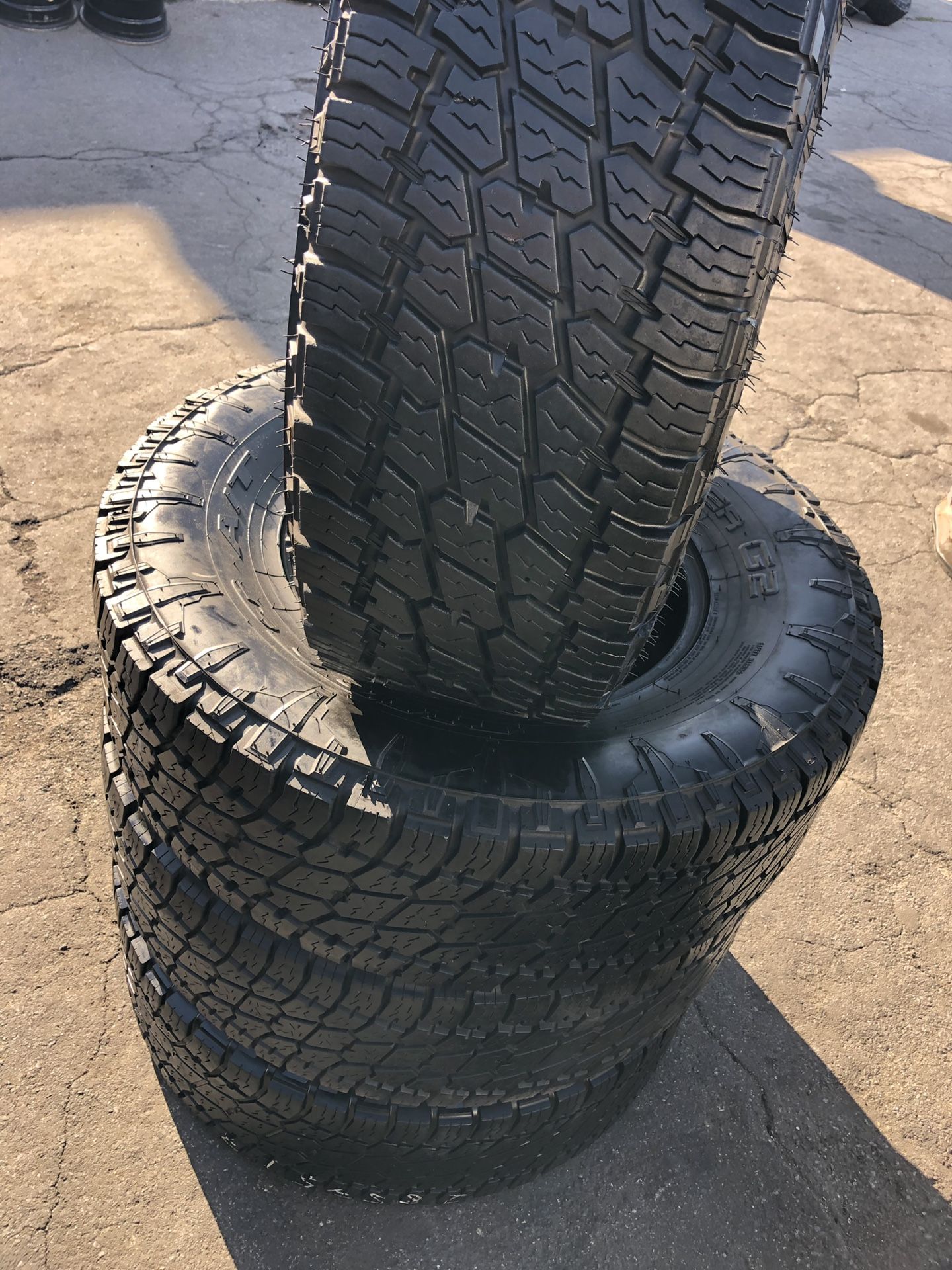 285/75R17 Nitto All terrain tires (4 for $340)