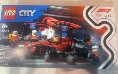 Lego City F1 Pit Stop & Pit Crew with Ferrari Car Set