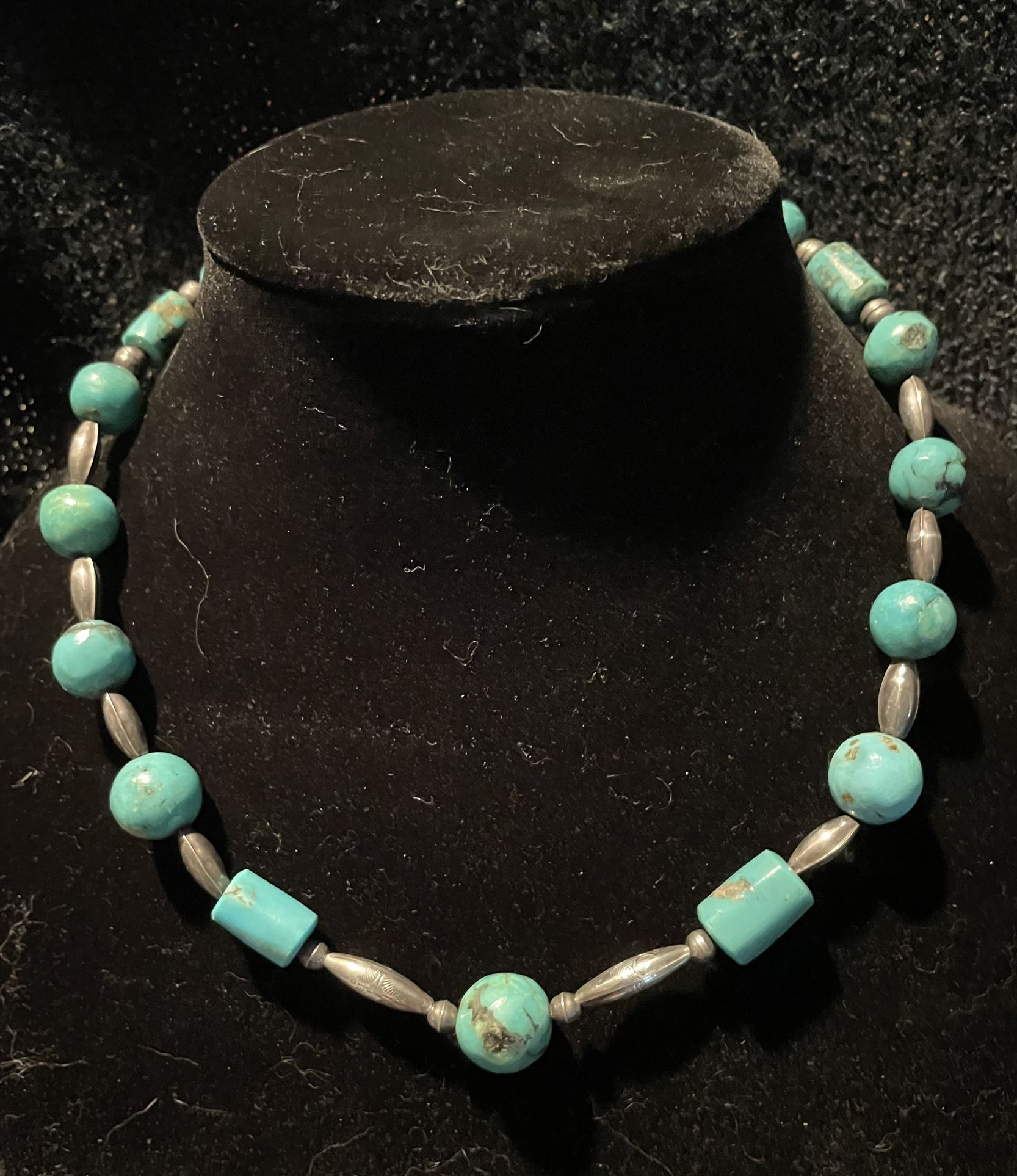 Turquoise And Silver Necklace