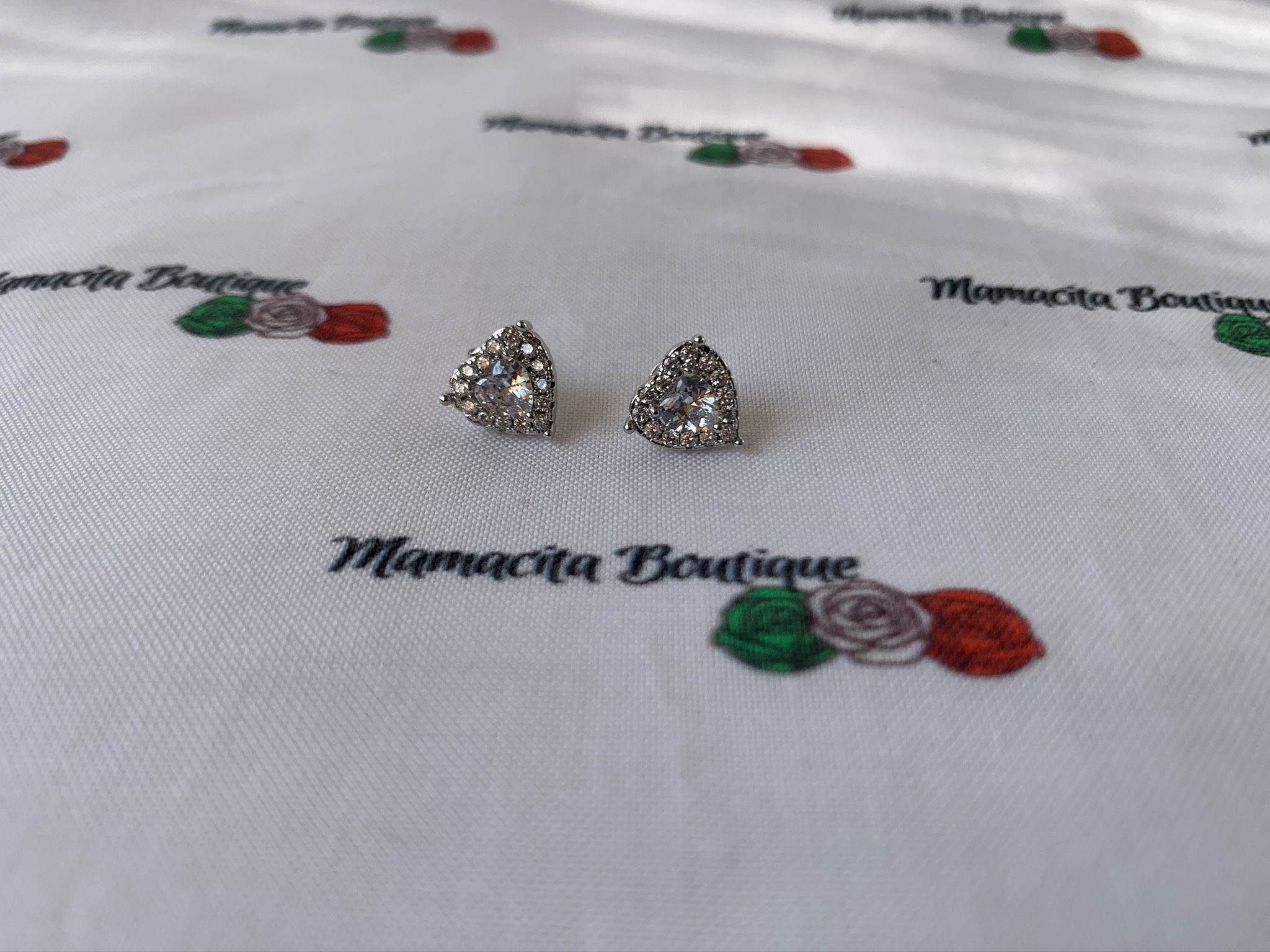 Studded Heart Earrings