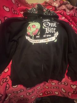 Disney Villains Snow White Black Zip-Up Hoodie