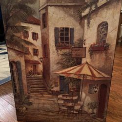 “Vino y Tapas” by Ruane Manning Canvas