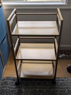 Gold Wheeled Cart