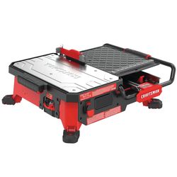 NIB: CRAFTSMAN V20 30-Amp 7-in Cordless Tabletop Sliding Table Tile Saw (Battery & Charger Included)